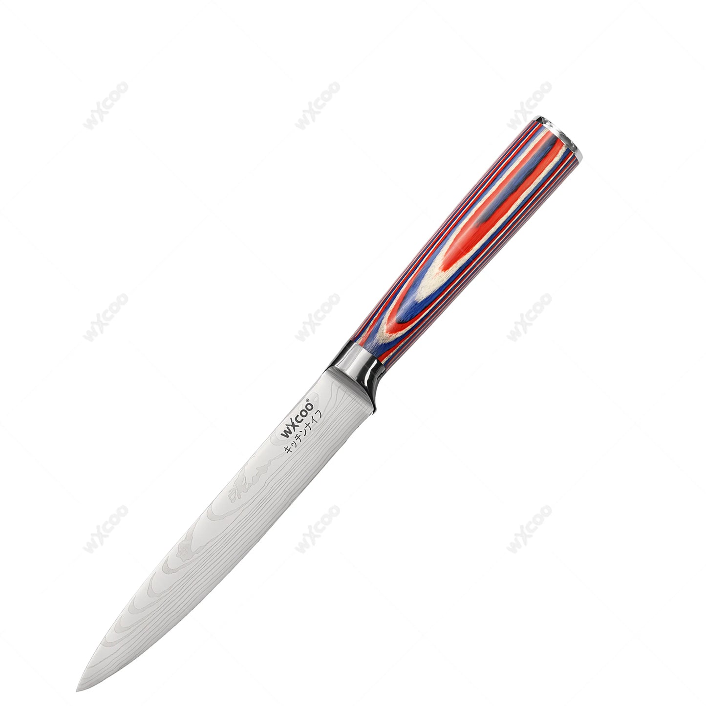 Kitchen Knife 5Cr15MOV Stainless Steel Japanese Santoku Knives Set Chef Cleaver Knife Damascus Pattern Utility Slicing Tool