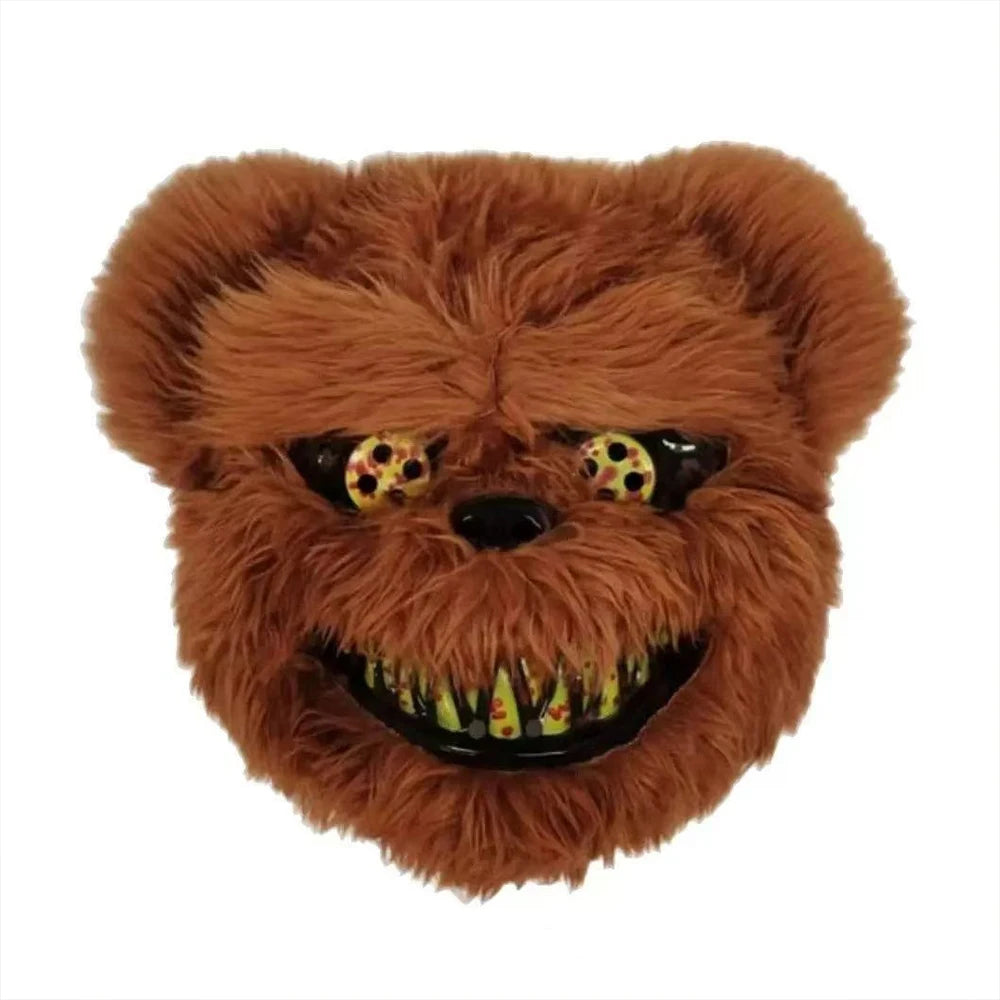 Halloween Cosplay Face Mask Fancy Party Stage Make-up Scary Bear Rabbit Cartoon Head Cover Carnival Costume Prop Masquerade Mask