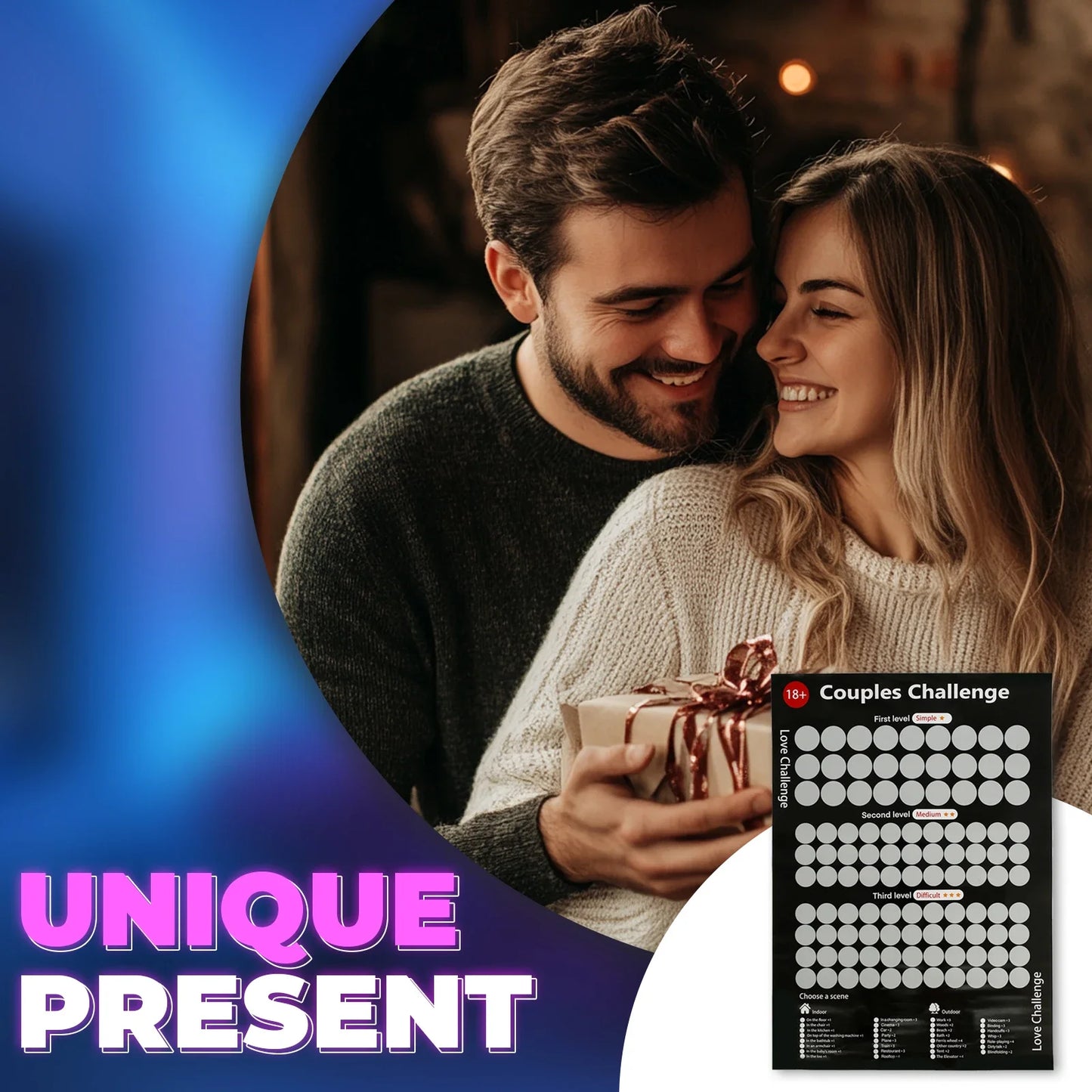 100 Dates Scratch off Bucket List Poster, Scratching Poster for Couple, Things to Do Bucket List, Things Scratchable Poster