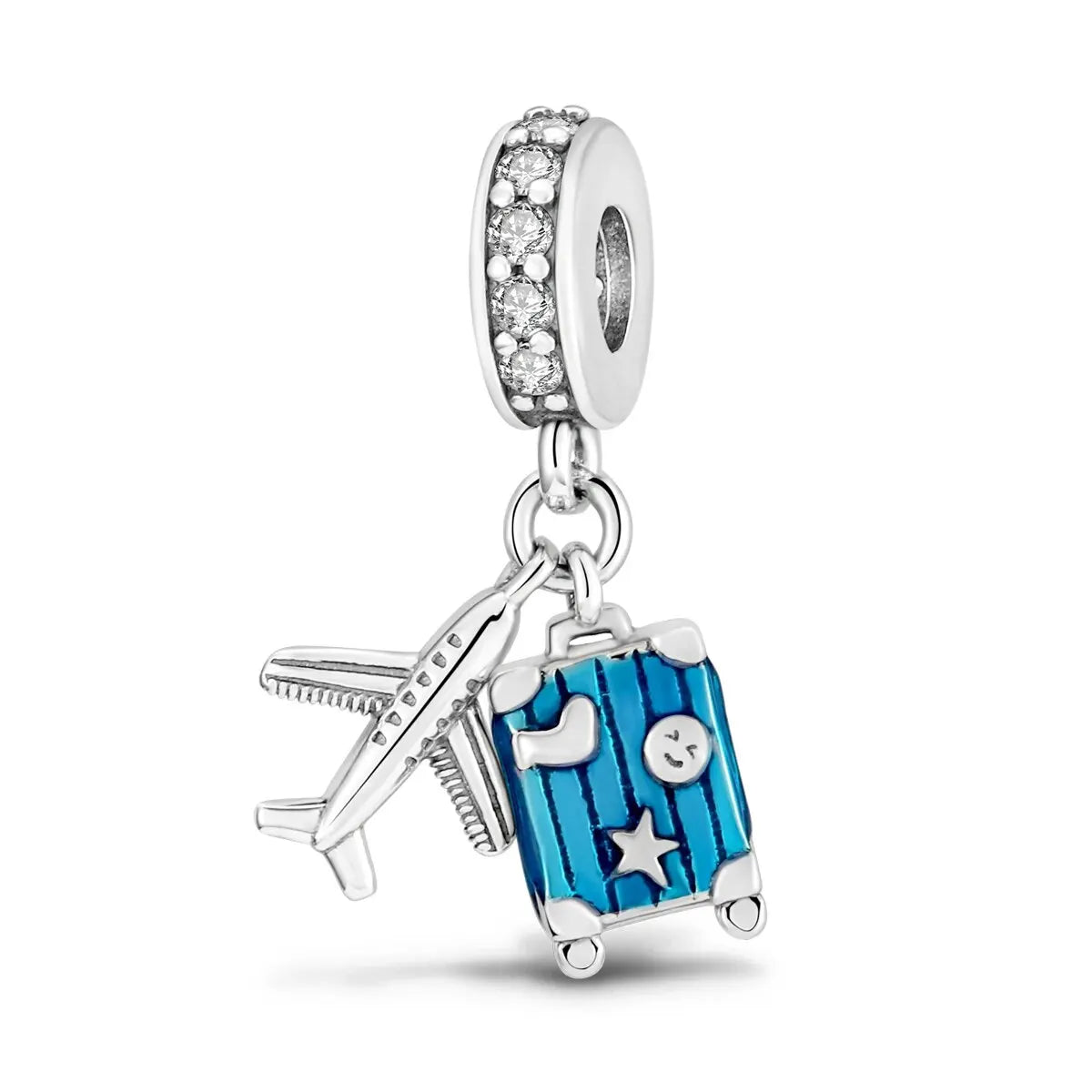 Original Charms Beads Silvering Travel Sunflowers Lucky Four Leaf Clover Charms Pendant For Woman DIY Bracelet Jewelry Making