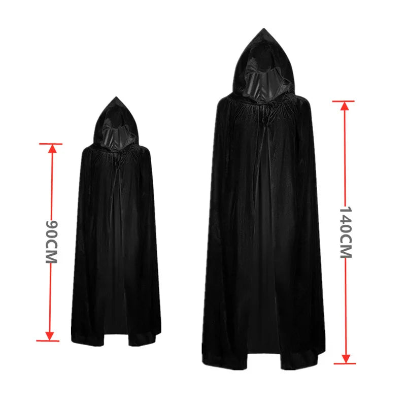 Scary Halloween Costumes for Kids - Red-eyed Reaper Robe with Hood and Scythe