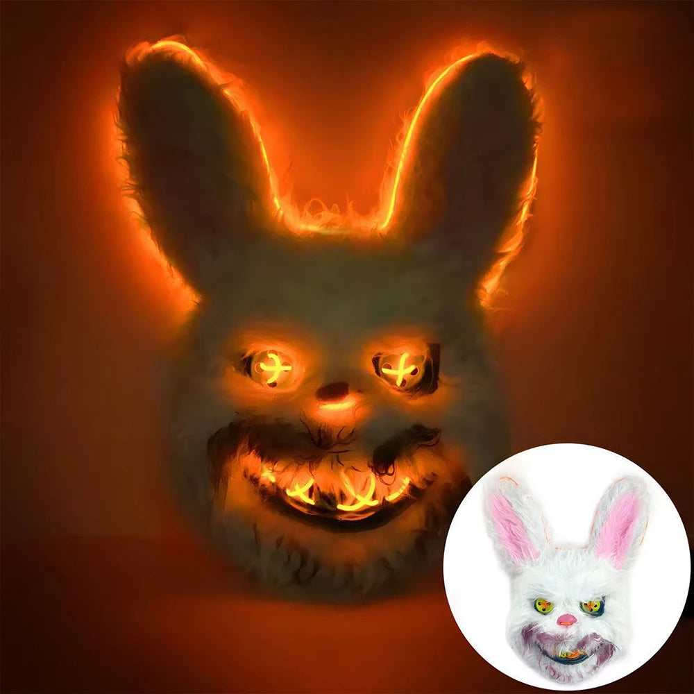 Halloween Cosplay Face Mask Fancy Party Stage Make-up Scary Bear Rabbit Cartoon Head Cover Carnival Costume Prop Masquerade Mask