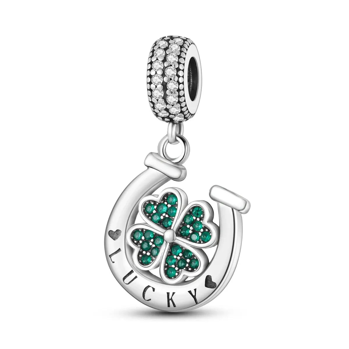 Original Charms Beads Silvering Travel Sunflowers Lucky Four Leaf Clover Charms Pendant For Woman DIY Bracelet Jewelry Making