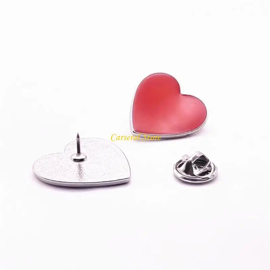 M4YF Valentines Heart Shaped Brooch Fashion Clothes Pin Sweet Clothing Pin Clothes Accessory Christmas Gift for Couple