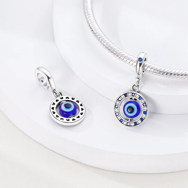 Original Charms Beads Silvering Travel Sunflowers Lucky Four Leaf Clover Charms Pendant For Woman DIY Bracelet Jewelry Making