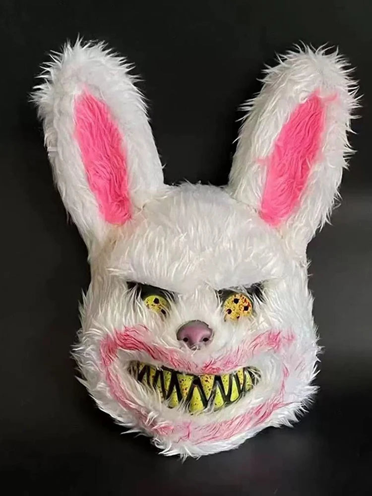 Halloween Cosplay Face Mask Fancy Party Stage Make-up Scary Bear Rabbit Cartoon Head Cover Carnival Costume Prop Masquerade Mask