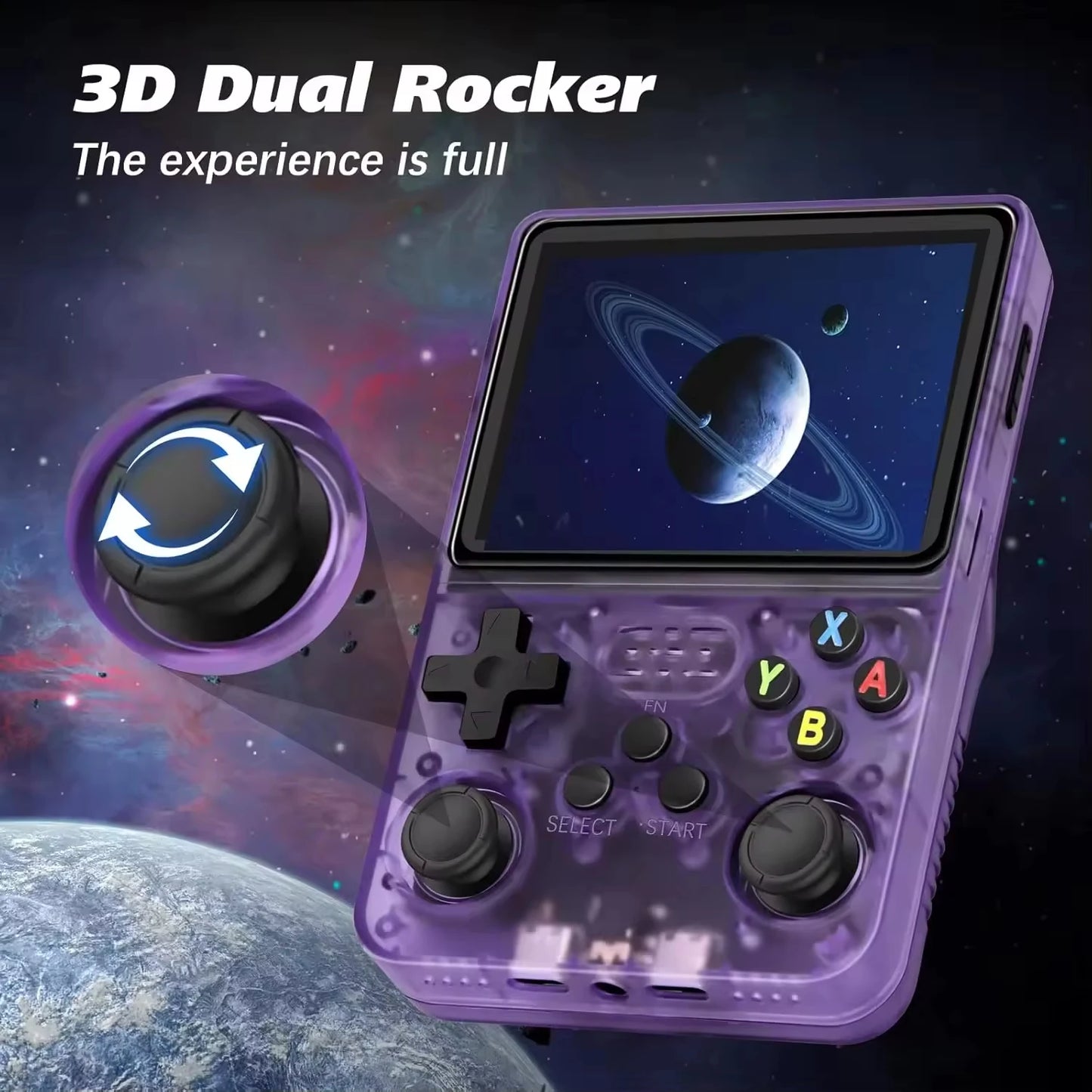 R36S Retro Handheld Video Game Console 3.5 Inch IPS Screen Storage 20000 Game Library Arkos Linux System Portable Pocket Player