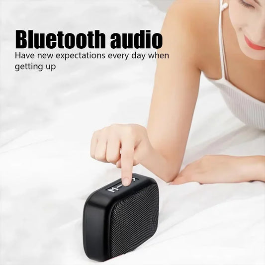Wireless Mini Bluetooth Speaker with Fabric Design, TF Card Support, 3D Stereo Sound, Designed for Outdoor Use