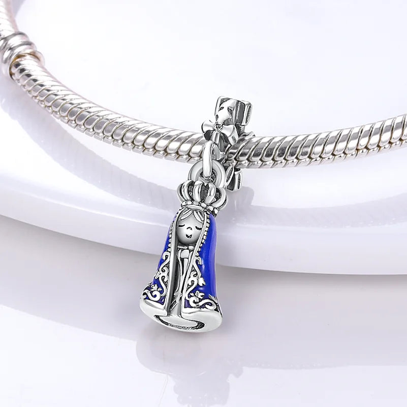 Original Charms Beads Silvering Travel Sunflowers Lucky Four Leaf Clover Charms Pendant For Woman DIY Bracelet Jewelry Making