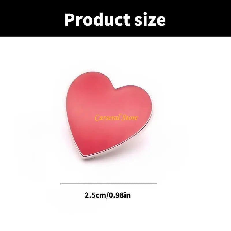 M4YF Valentines Heart Shaped Brooch Fashion Clothes Pin Sweet Clothing Pin Clothes Accessory Christmas Gift for Couple