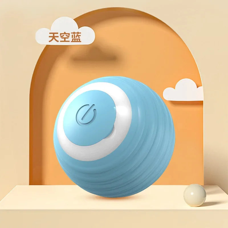 Electric Cat Ball Toys Automatic Rolling Smart Cat Toys Interactive for Cats Training Self-moving Kitten Toys for Indoor Playing