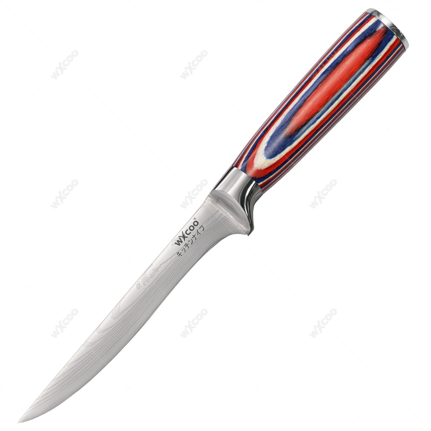 Kitchen Knife 5Cr15MOV Stainless Steel Japanese Santoku Knives Set Chef Cleaver Knife Damascus Pattern Utility Slicing Tool
