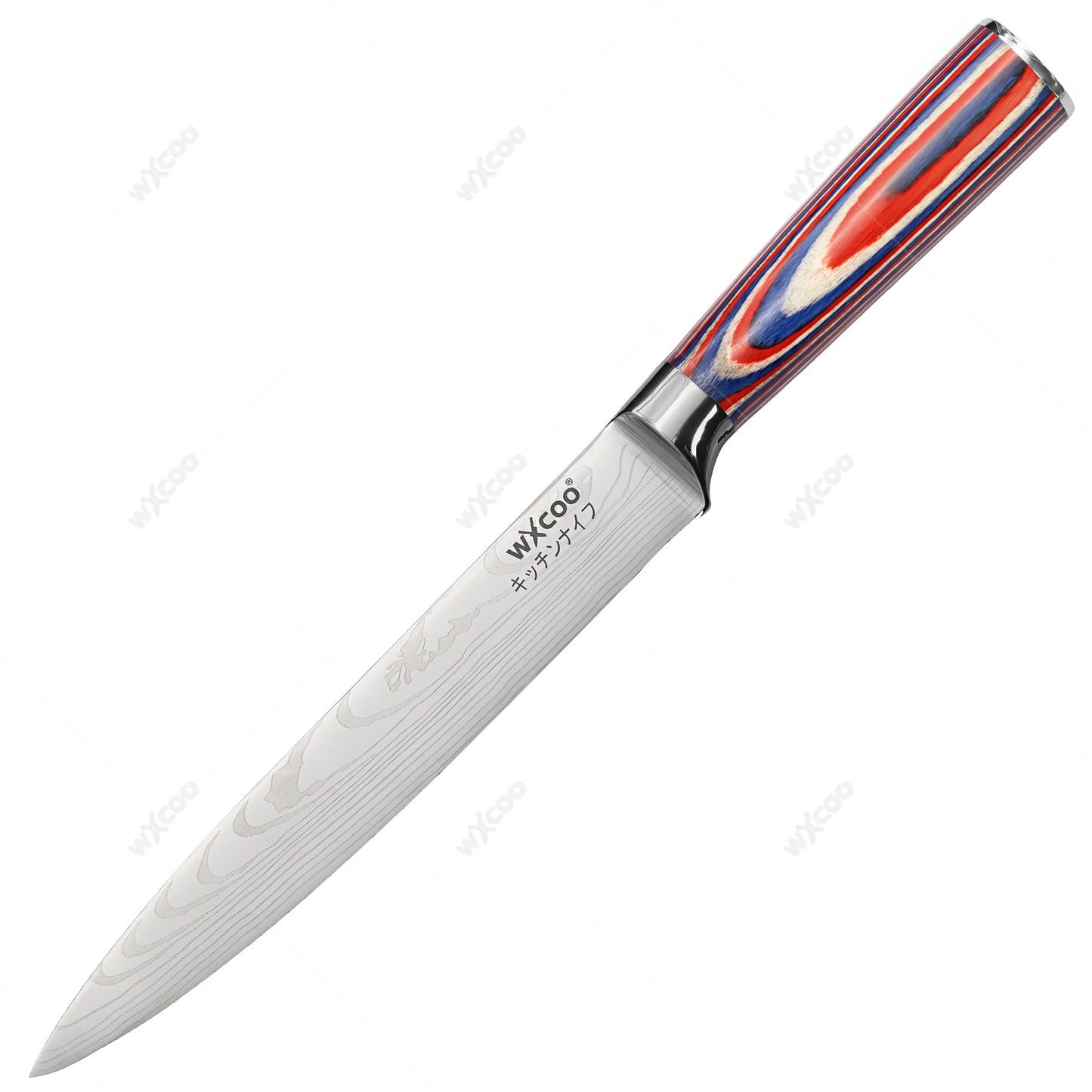 Kitchen Knife 5Cr15MOV Stainless Steel Japanese Santoku Knives Set Chef Cleaver Knife Damascus Pattern Utility Slicing Tool