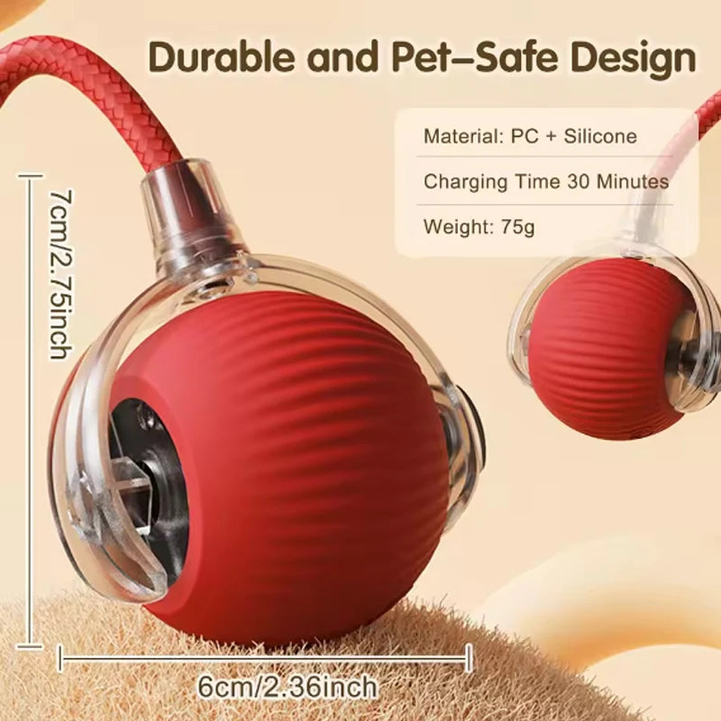 Cat interactive training automatic moving ball kitten electric ball toy automatic rolling magic ball toy cat